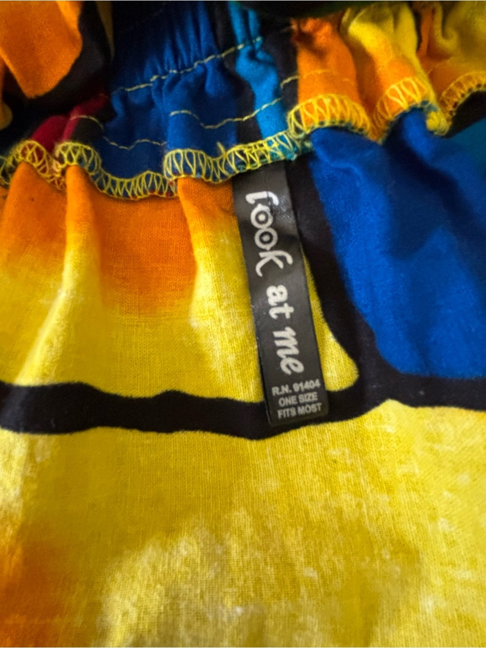 Colorblock Elastic Waist Swing Skirt - Multicolor - Picture 4 of 7